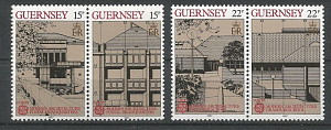 Гернси, 1987, Европа, Архитектура, 4 марки